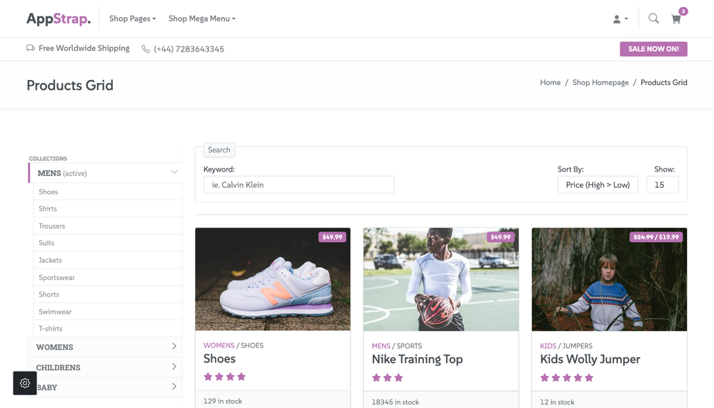 shop-grid page thumbnail
